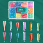 Nailpop Dual Forms Reusable Nail Extension Molds with Scale Design