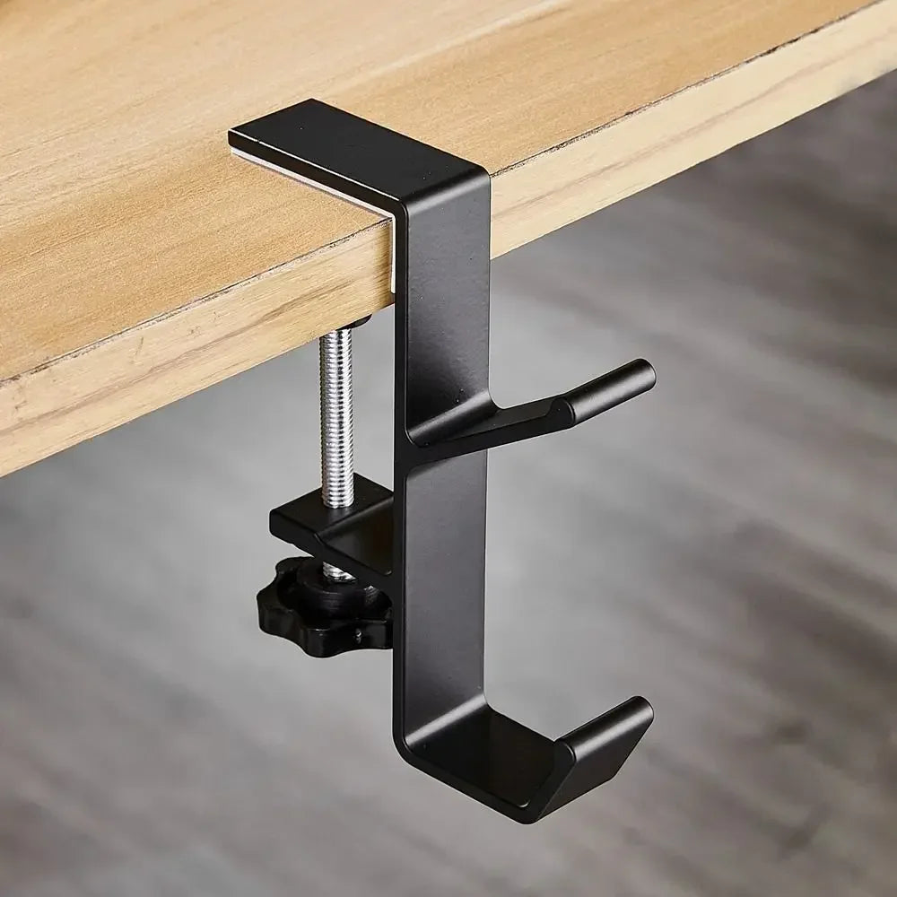 Multi Functional Headphone Stand Table Hook Hanging Holder Metal Rack for Headse
