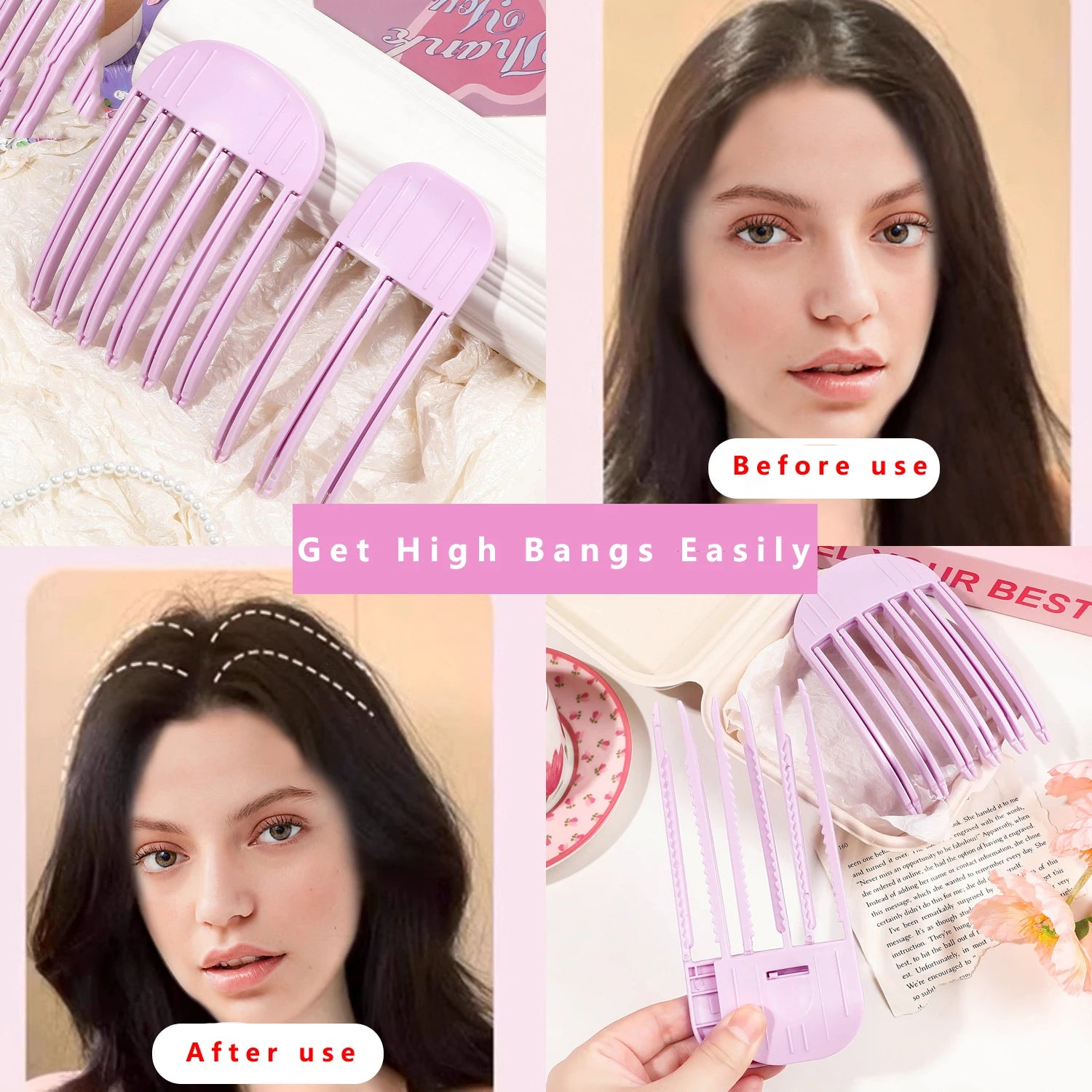 Fluffy Hair Volumizing Clips Bangs Curling Root Volume Roller