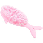 Whale Shape Baby Silicone Shower Brush Soft Scalp Massager