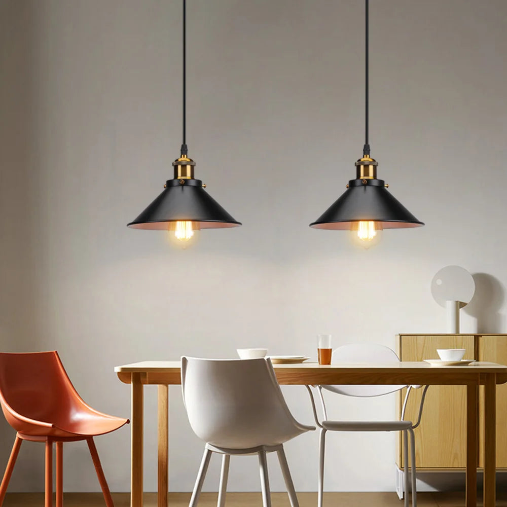 Retro Loft Pendant Light E27 Industrial Hanging Lamp