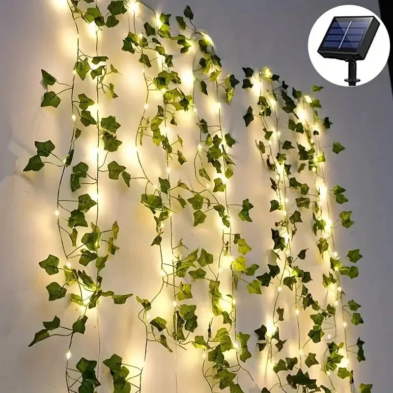 Solar Ivy Fairy Lights 50/100 LED Garden Garland