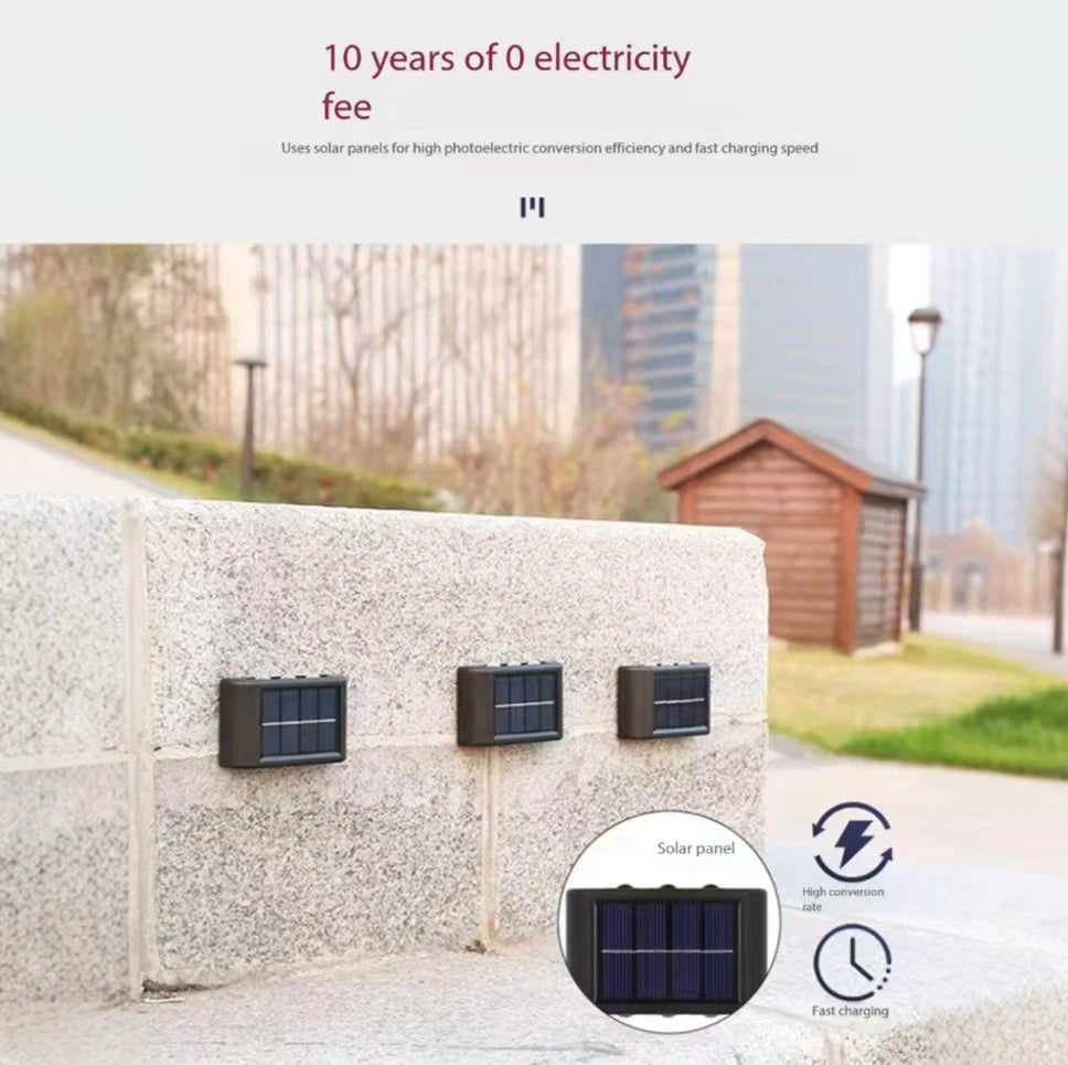 Solar LED Dusk to Dawn Wall Light for Garden & Patio Decor