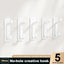 5Pcs Heavy Duty Self-Adhesive Hooks No-Drill Wall Storage Hooks