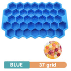 Large Silicone Ice Cube Tray Jumbo Square Ice Maker Mold (4/6/8/15 Grid)