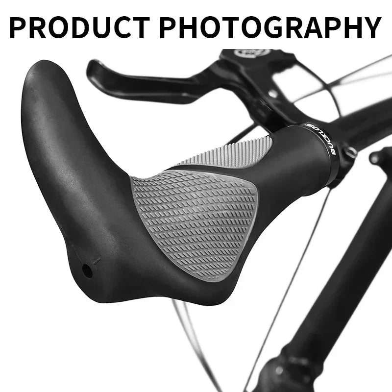 BUCKLOS Ergonomic Extended Bar MTB Handlebar Grips