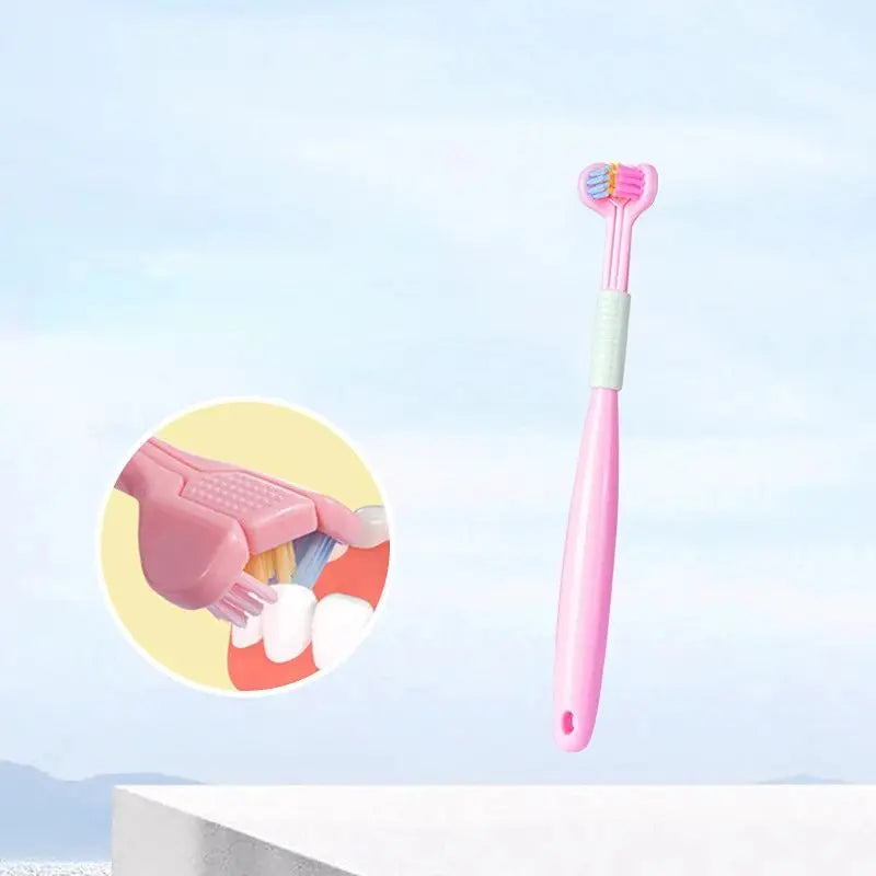 Kids 360° Clean Toothbrush Soft Three Side Baby Tooth Brush