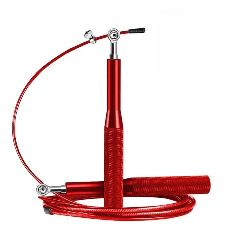 Aluminium Handle Speed Jump Rope Ball Bearing Wire Skipping Fitness
