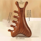 4-in-1 Sandalwood Massage Comb UK Scalp, Face & Body Massager