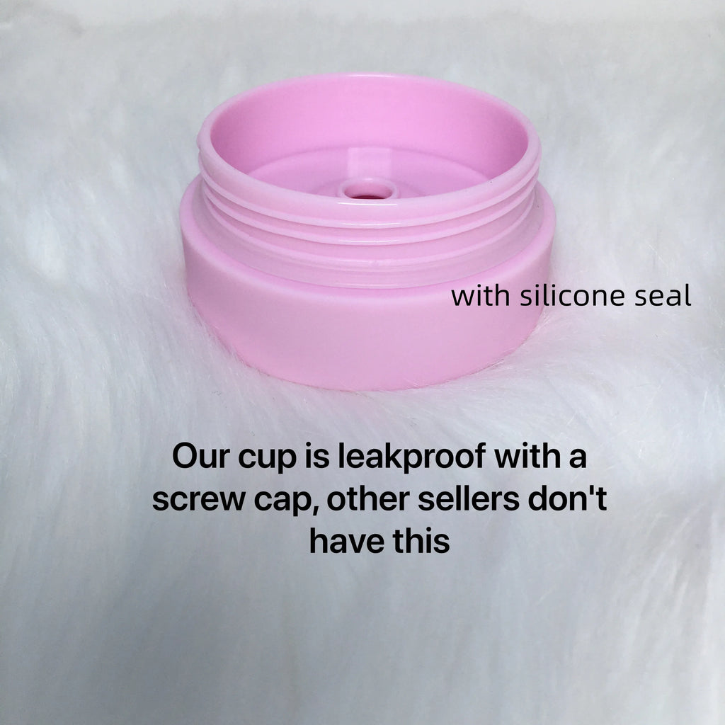 Double Wall Skinny Tumbler 473ml/480ml Cup with Straw & Lid