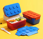 Portable Building Block Lunch Box 1050/1300ML Bento Food Container for Kids