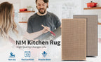 Washable Faux Sisal Kitchen Rug Non-Slip Rubber Back Runner Mat