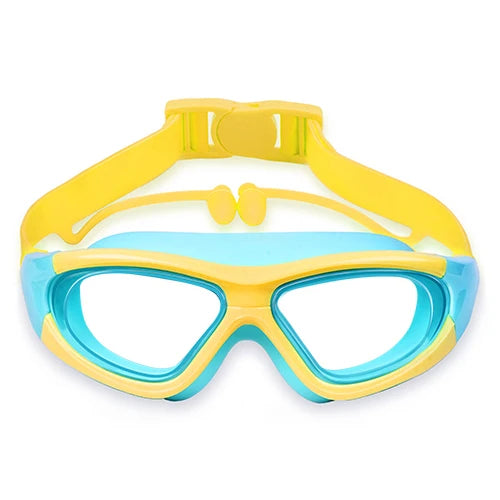Kids Swimming Goggles UK | Waterproof Anti-Fog Large Frame Swim Glasses