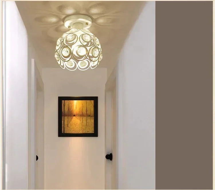 Crystal Restaurant Chandelier Single Head Ceiling Lamp