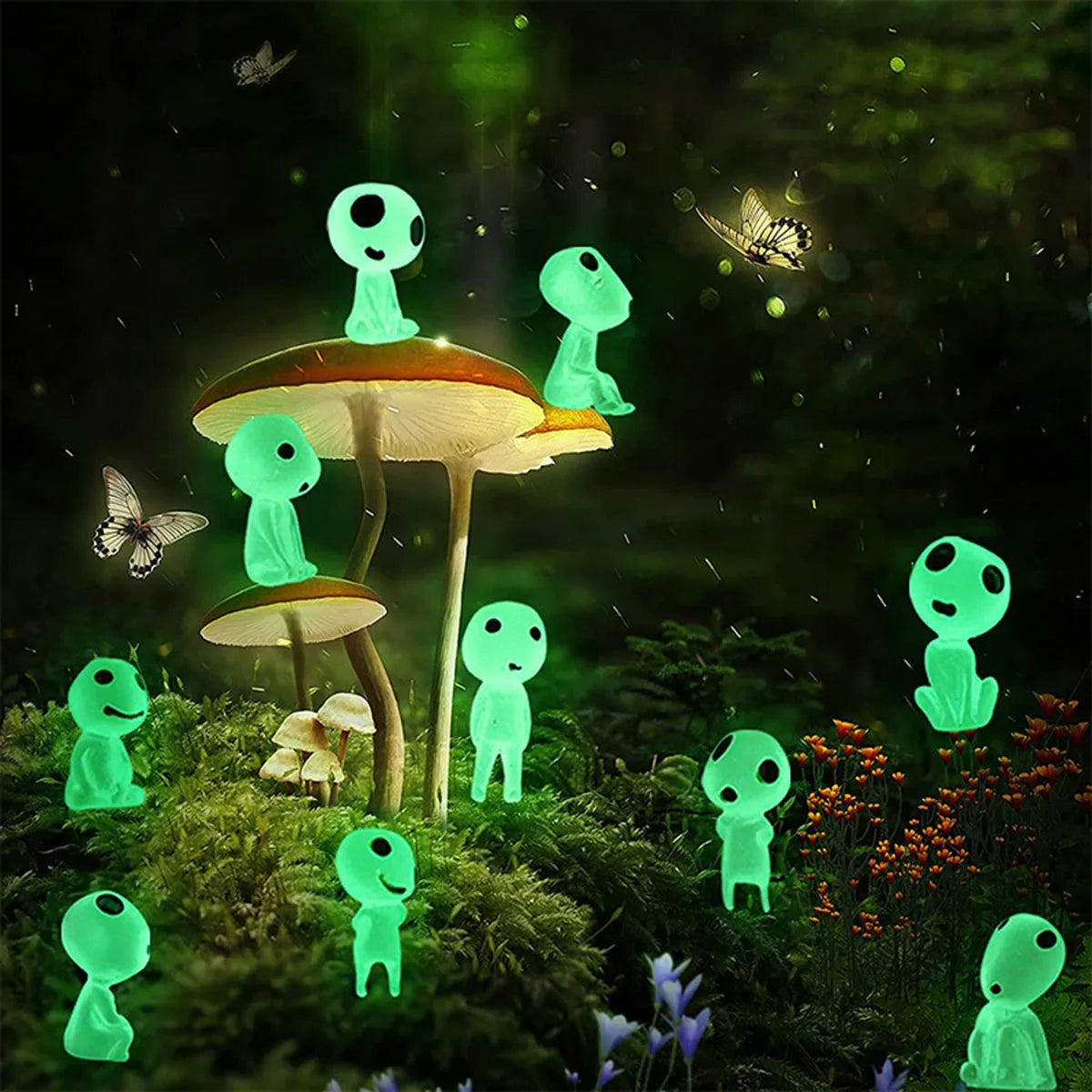 10PCS Glow in the Dark Princess Mini Garden Decor Ornaments Main image