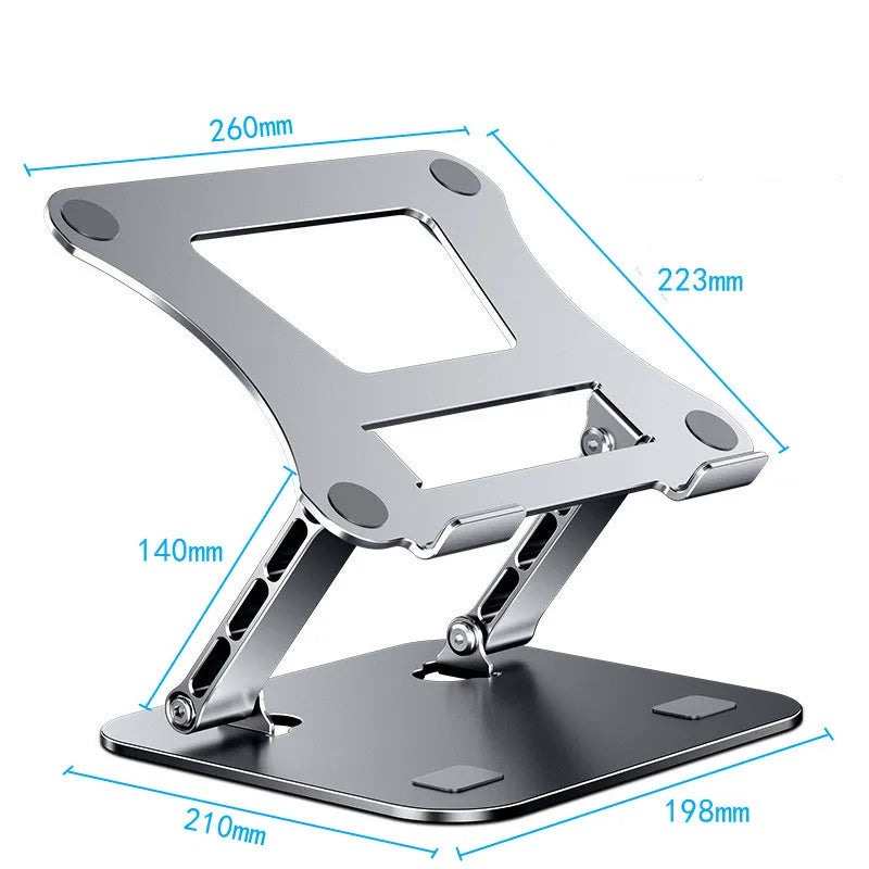 Phone tablet stand: adjustable aluminium alloy folding laptop stand