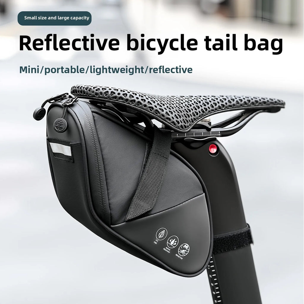 1.5L Waterproof Bicycle Saddle Bag Rear Seat Storage MTB Tool Pouch