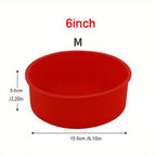 Silicone Round Cake Mold Nonstick Mousse & Dessert Baking Pan (4/6/8 Inch)