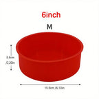 Silicone Round Cake Mold Nonstick Mousse & Dessert Baking Pan (4/6/8 Inch)