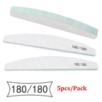 5Pcs Nail File Set Professional Grit Manicure Buffer Kit