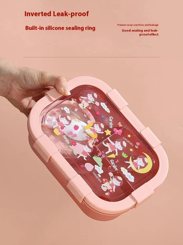 Cartoon Lunch Box 1000/1350ML Sealed Leakproof Bento Food Container