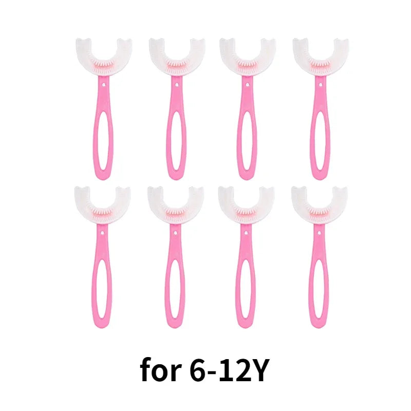 Baby 360° U Shape Toothbrush Soft Silicone Kids Teeth Brush