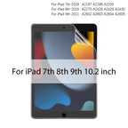 Screen protector for iPad 7th, 8th, 9th generation with model number text.
