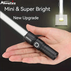 Zoom LED Mini Flashlight Type-C Rechargeable Pocket Torch