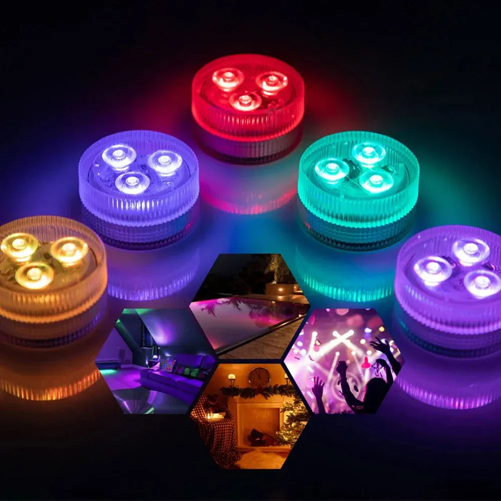 Mini LED Tea Lights with Remote Decorative Submersible Lamps Main image