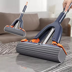 Mini Mop Self Squeeze Mop Powerful Folding Household Clean Tools No Hand Wash Strong Absorbent Mop for Bathroom Kitchen Desktop
