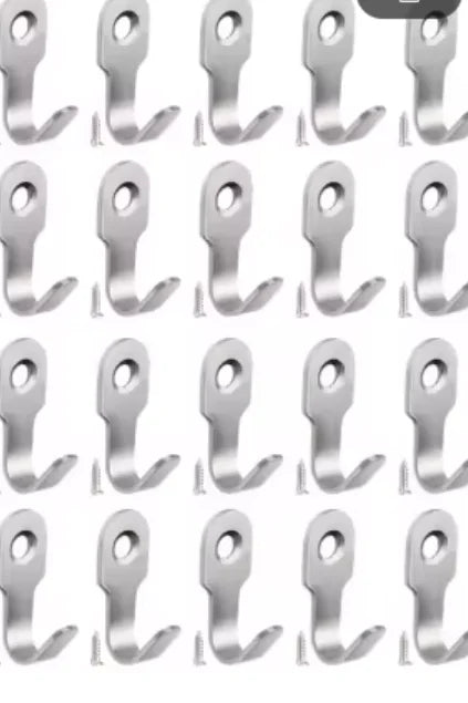 Mini Stainless Steel J Hooks Wall-Mounted Storage Hooks Set