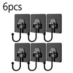 Rotating Self-Adhesive Hooks Waterproof Wall Storage Hook Set