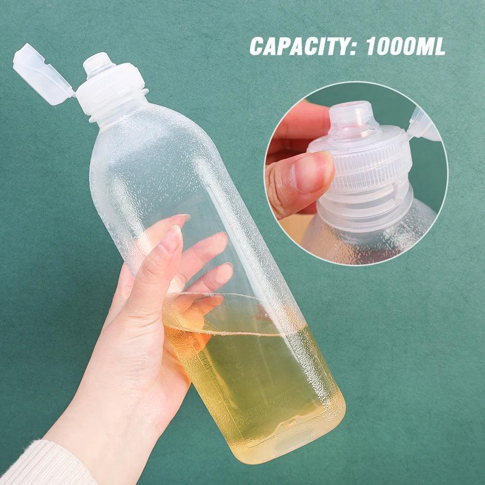 1000ML Squeeze Seasoning Bottle Oil Control Sauce & Cooking Dispenser