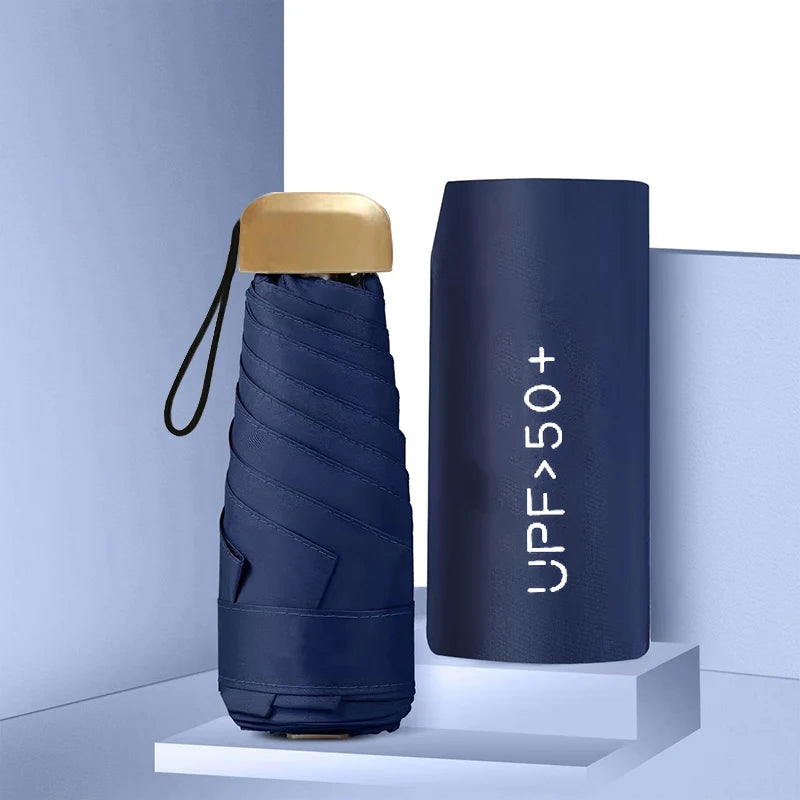 Buy Ultra Light Mini 5-Fold UV Sun Umbrella Pocket Capsule