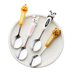 Cute Animal Stainless Steel Spoon – Panda Rabbit Bear Coffee Dessert Spoon