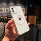 Crystal Clear Magnetic Case for iPhone 11 12 13 14 15 16 Pro Max