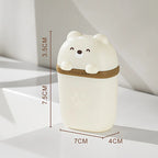 Cartoon Bear Soap Box – Waterproof Portable Travel & Bathroom Storage Case