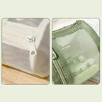 Clear Mesh Pencil Case Portable Standing Pen Holder Organizer