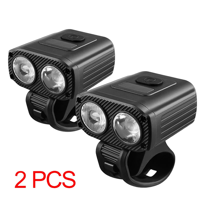 2024 USB Rechargeable Bike Headlight for Night Cycling