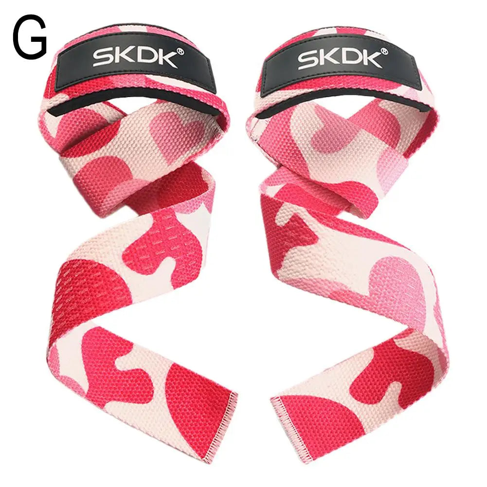Anti-Slip Silicone Lifting Straps Gym Grip Deadlift Wrist Strap