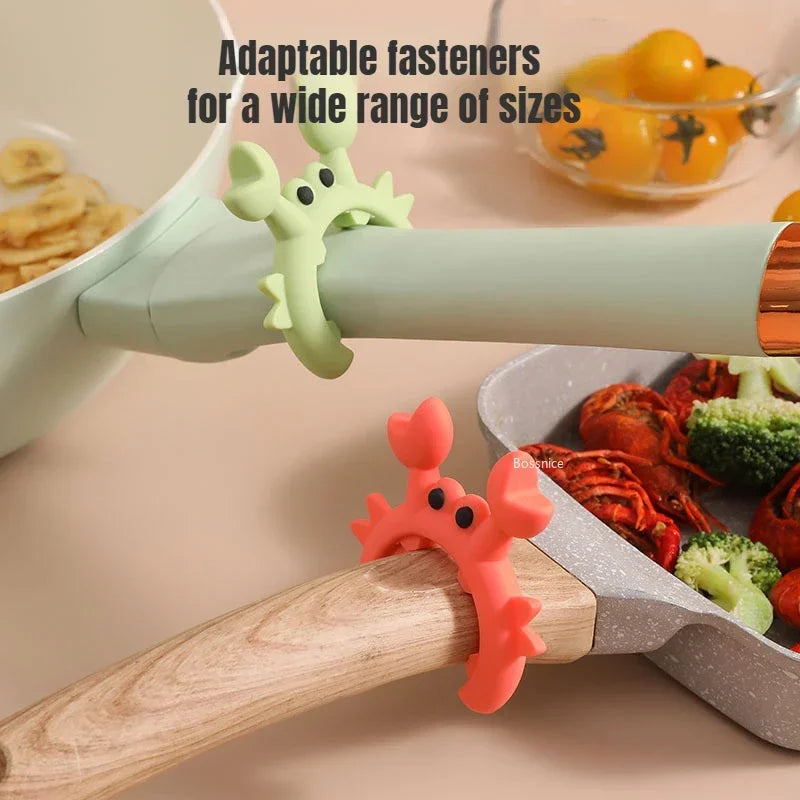 Silicone Spoon Rest Pot Clip Holder