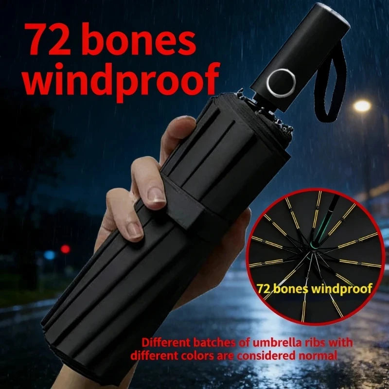 Buy 72-Bone Windproof Automatic Folding Umbrella