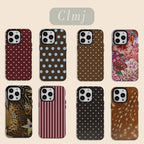 Luxury Polka Dot Case for iPhone 11 12 13 14 15 16 17 Pro Max