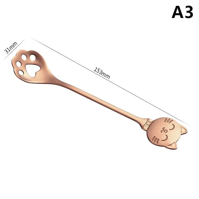 Cat Claw Spoon Stainless Steel – Cute Coffee, Tea & Dessert Mixing Spoon
