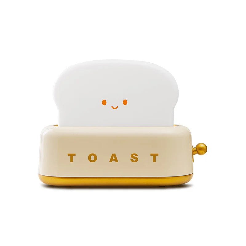 Cute Toaster Night Light Rechargeable Bedside Lamp
