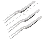 Kitchen Tweezers Stainless Steel – BBQ Food Clip & Cooking Tongs (1/3Pcs)