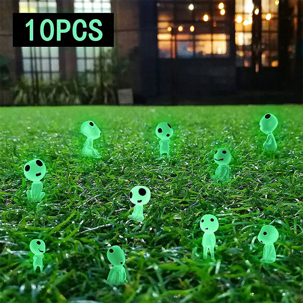 10PCS Glow in the Dark Princess Mini Garden Decor Ornaments