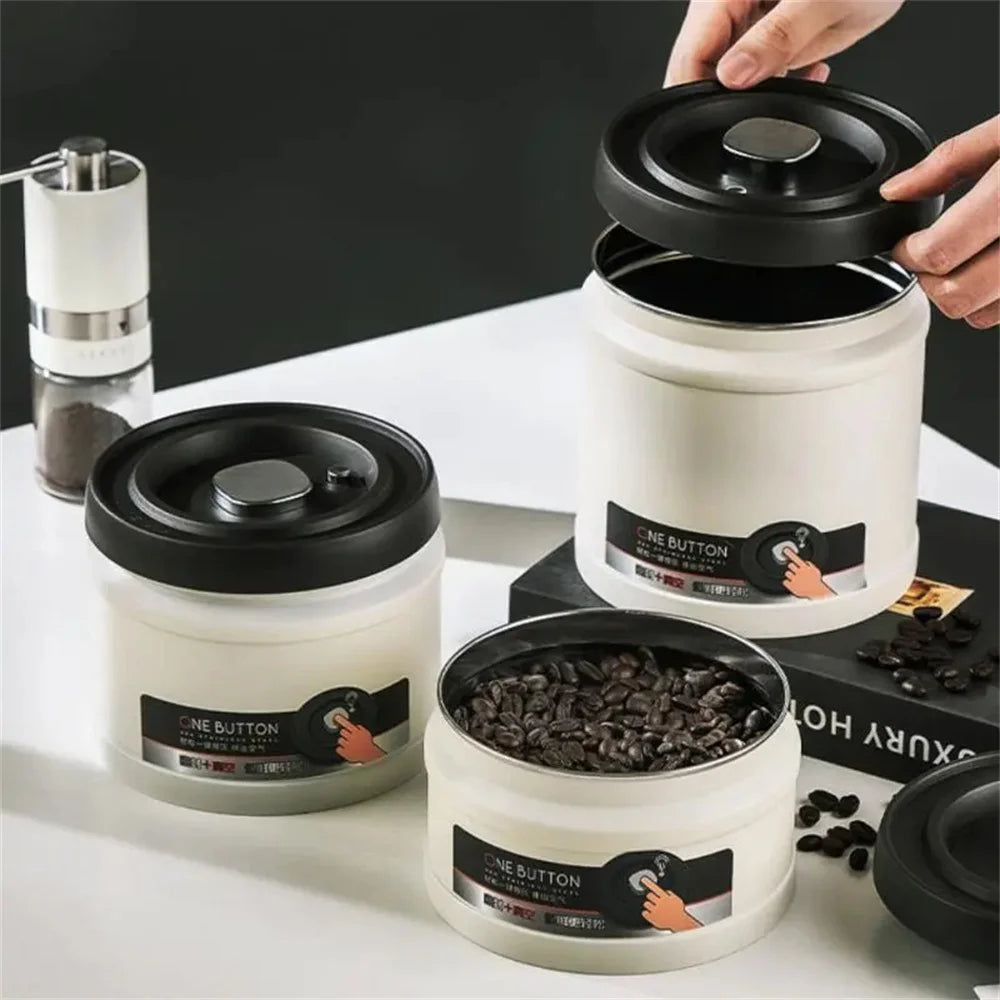 Vacuum Coffee Bean Storage Canister