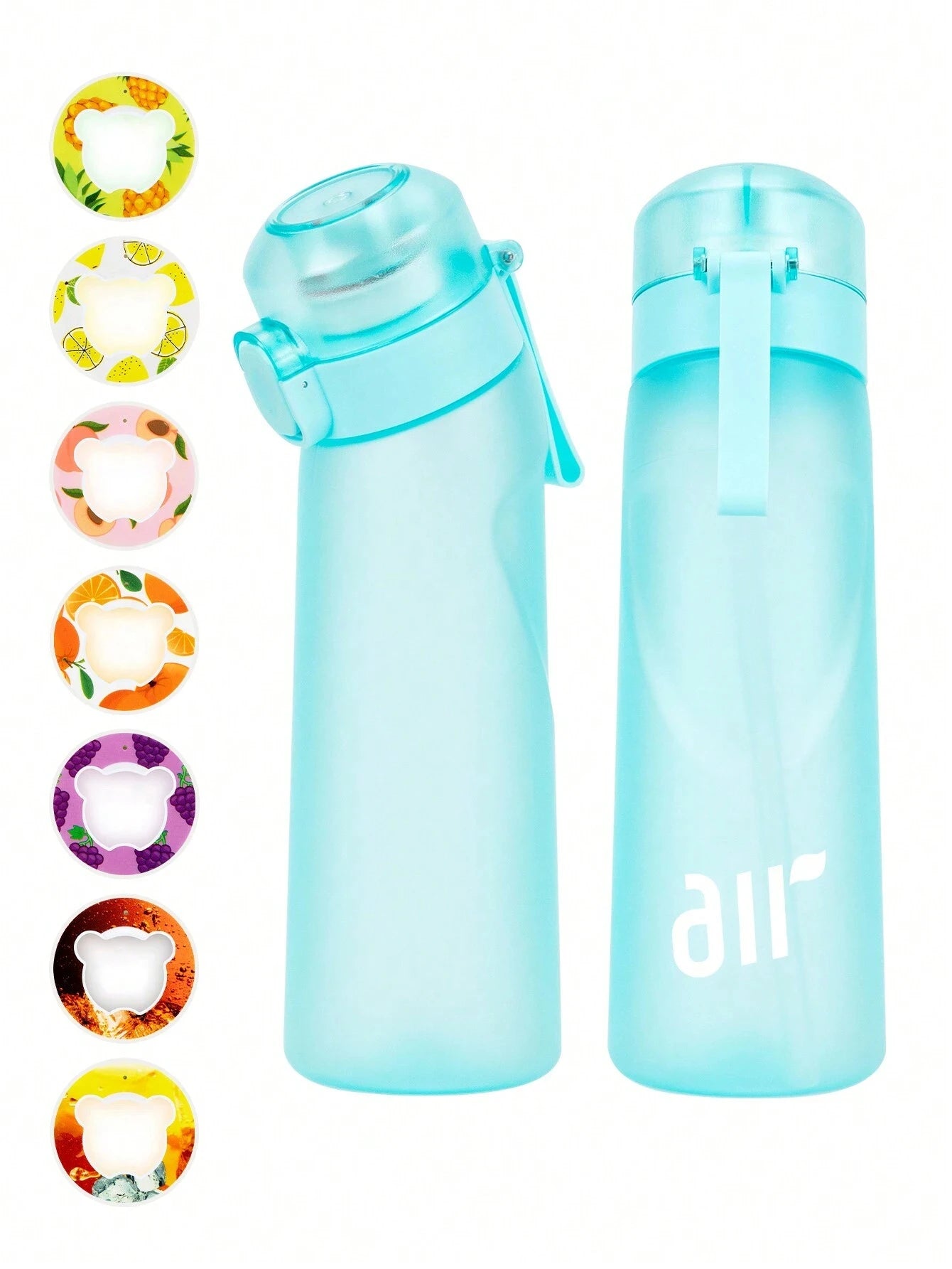 Air Water Bottle with Flavor Pods Leakproof Sports Cup