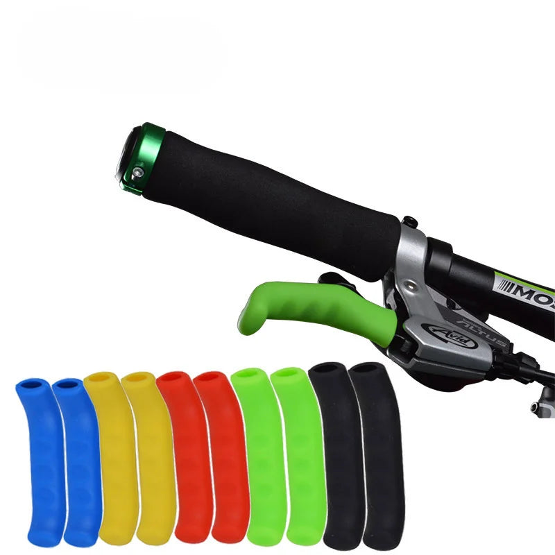 2Pcs Silicone Bike Handlebar Grips MTB Brake Handle Covers Anti Slip